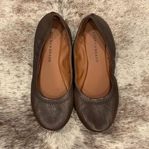 Luck Brand flats, size 7.5, brown
